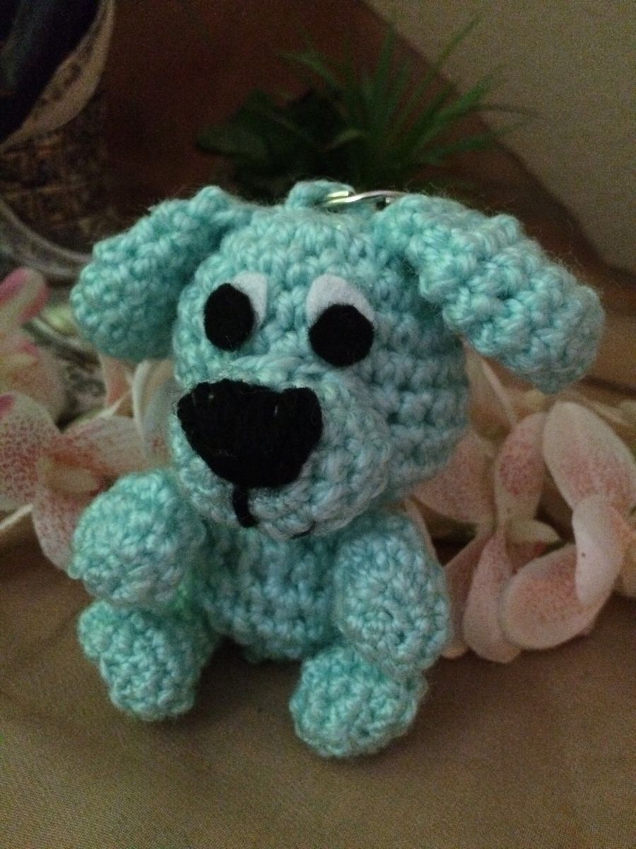 Kostenlose Häkelanleitung - Kleines Hündchen -Schlüsselanhänger