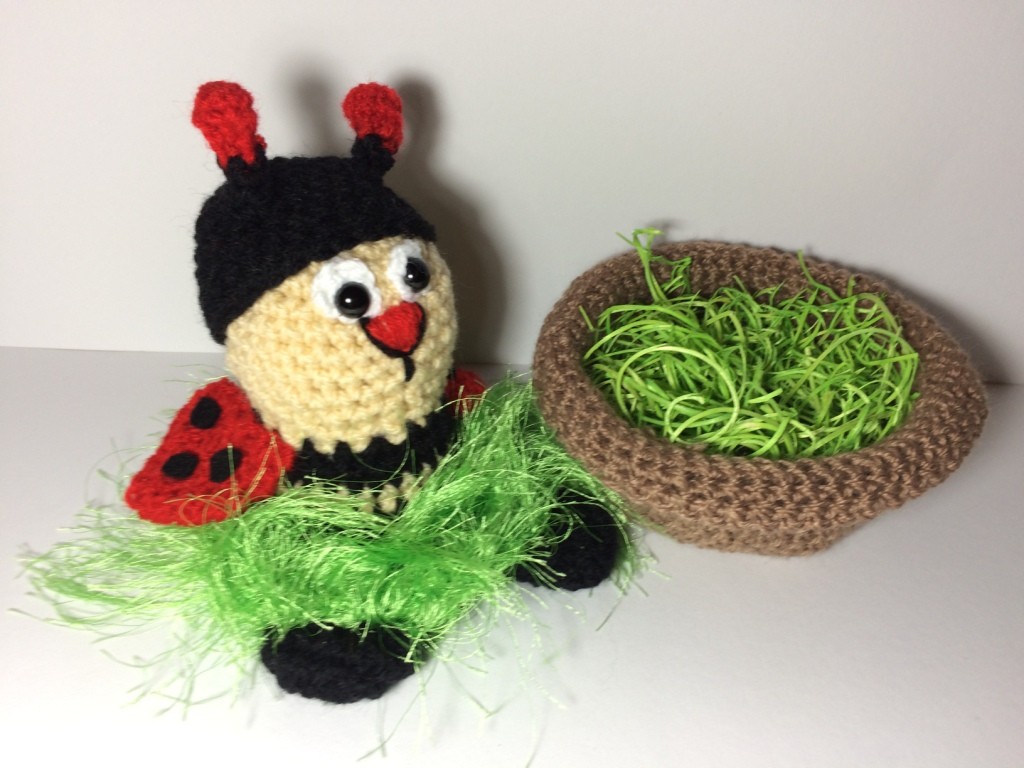 Kostenlose Häkelanleitung - Marienkäferchen im Topf
