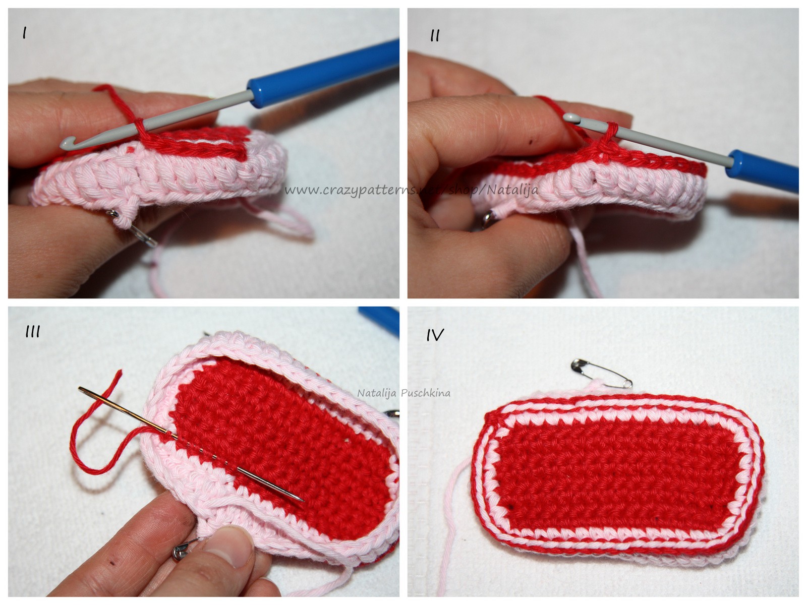 Blog-Inhaltsbild für 'Babyschuhe Romantik - kostenlose Häkelanleitung'