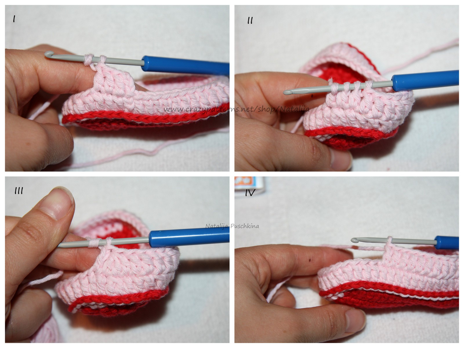 Blog-Inhaltsbild für 'Babyschuhe Romantik - kostenlose Häkelanleitung'