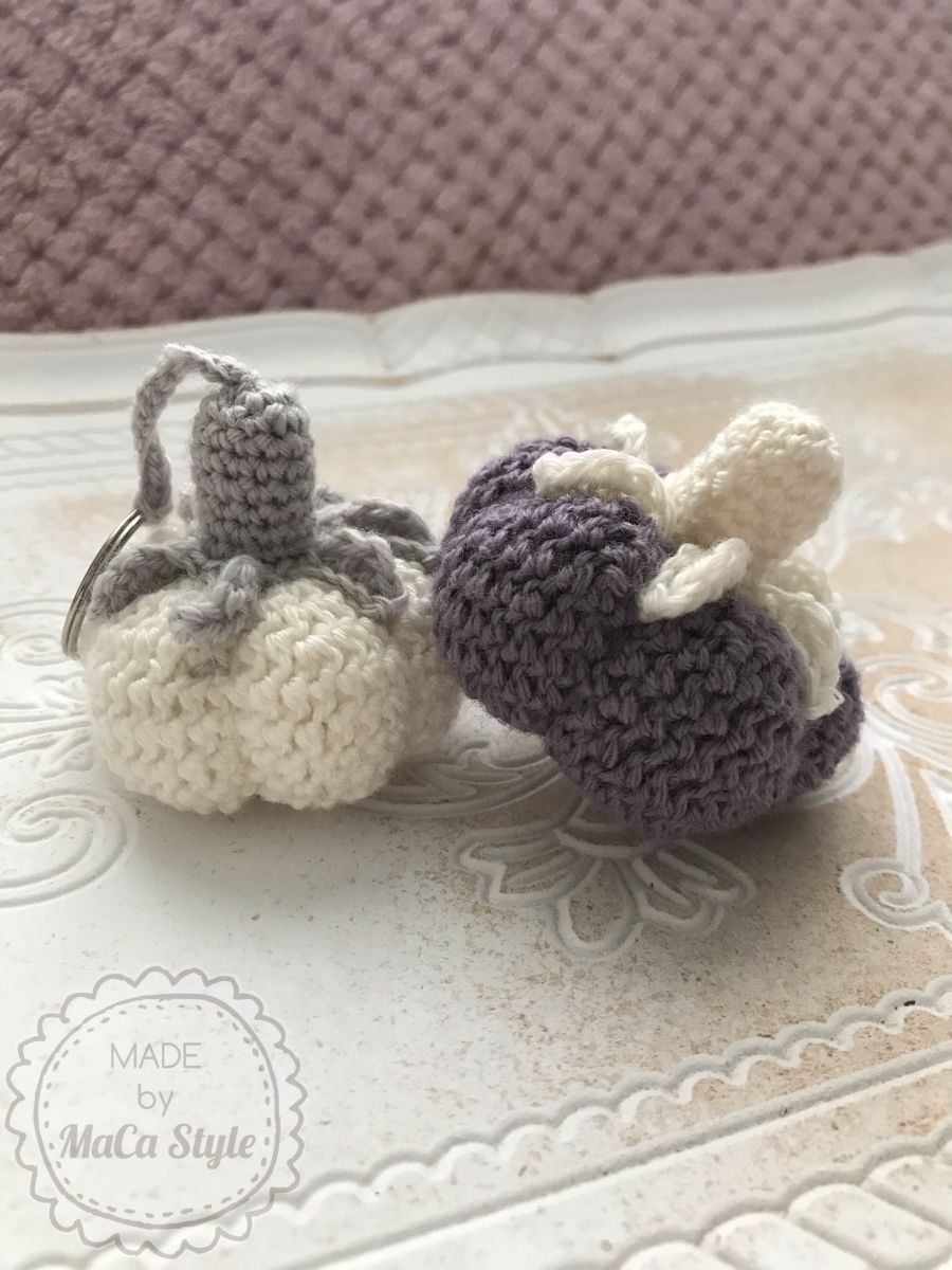 Kürbis häkeln Schlüsselanhänger Kürbis häkeln Schlüsselanhänger