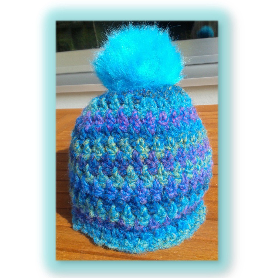 Kostenlose Häkelanleitung für eine Mütze die RUCK-ZUCK fertig ist