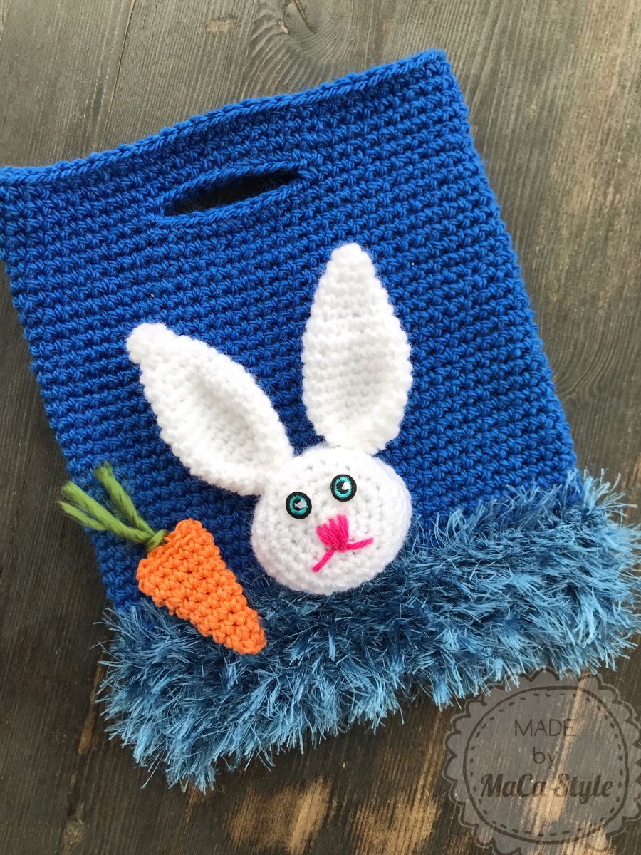 Minitasche mit Hasenapplikation 3D Optik Minitasche mit Hasenapplikation 3D Optik