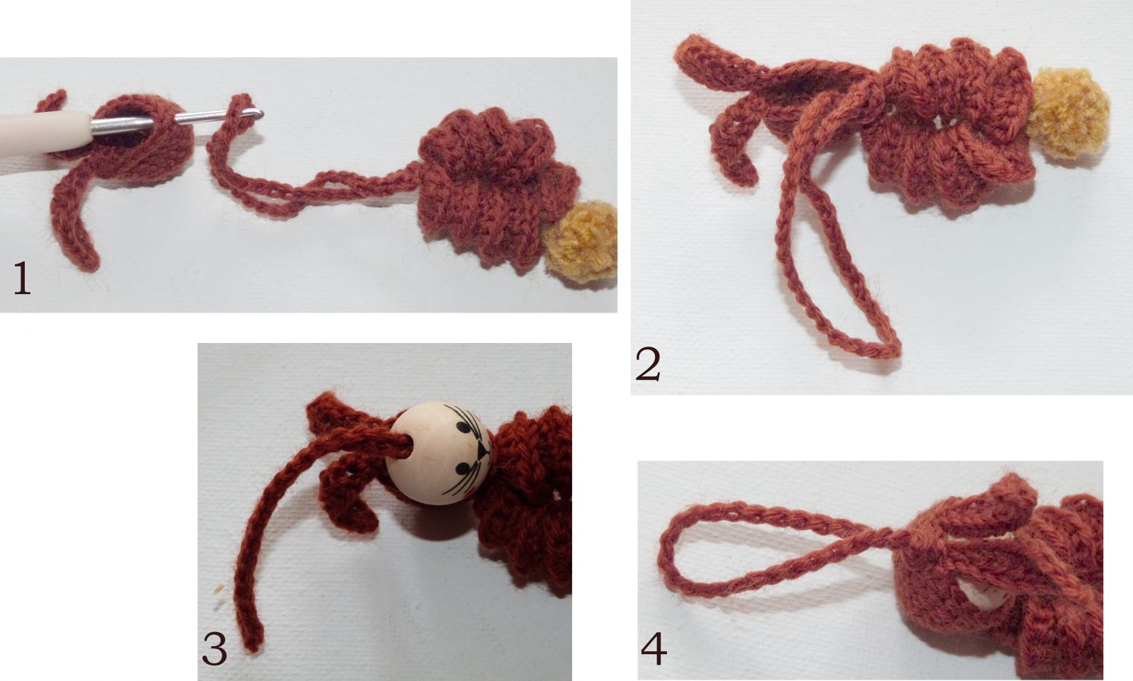 Blog-Inhaltsbild für 'Glückshäschen häkeln, kostenlose Anleitung (Fotos für Linkshänder*innen)'