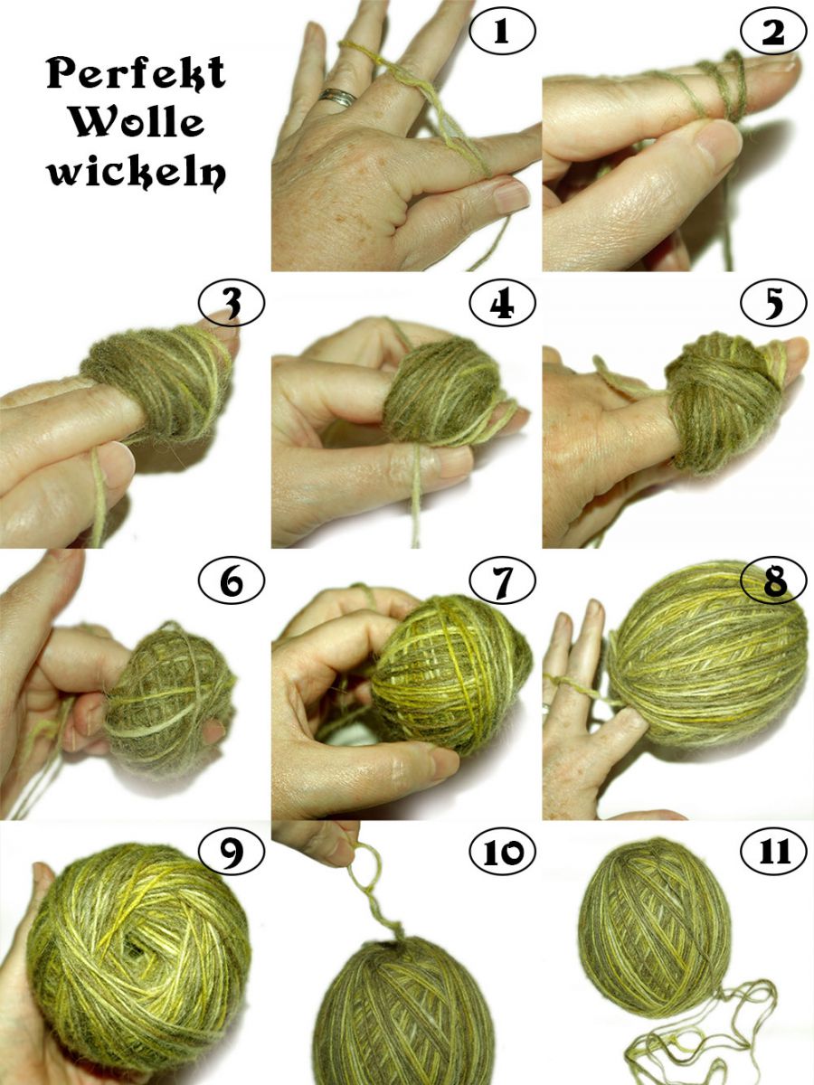 Perfekt Wolle wickeln ohne Wickler