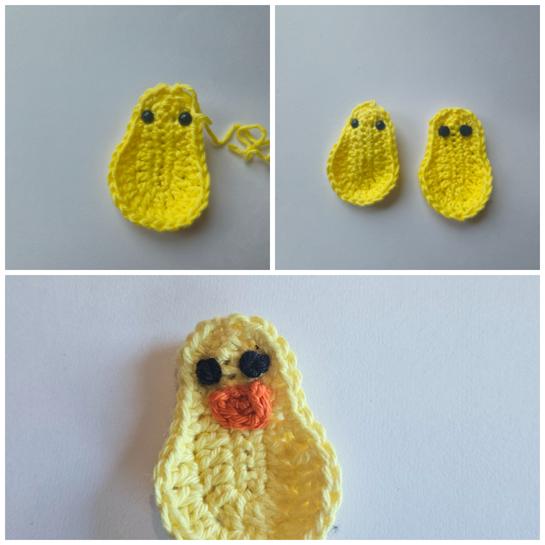 Blog content image for 'Free Crochet Pattern for a Chick Applique'