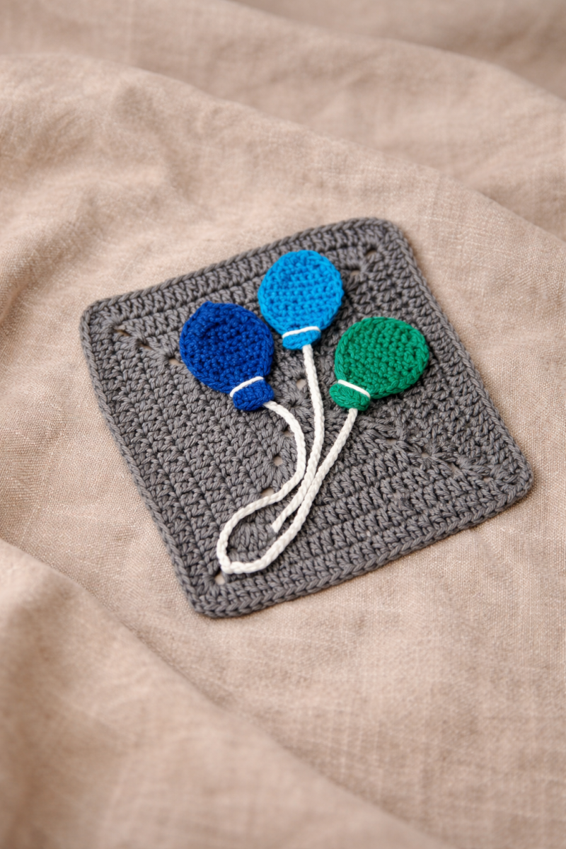 Blog content image for 'Free Crochet Pattern for a Balloon Applique'
