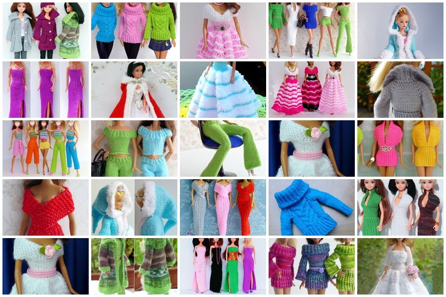 Blog-Inhaltsbild für 'Schal und Mütze für kleine Modepuppen - Kostenlose Strickanleitung'