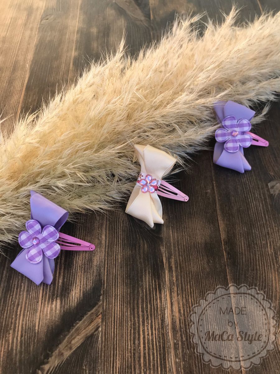 Satinschleifen *1 Haarspangen Bastelanleitung Satinschleifen *1 Haarspangen Bastelanleitung