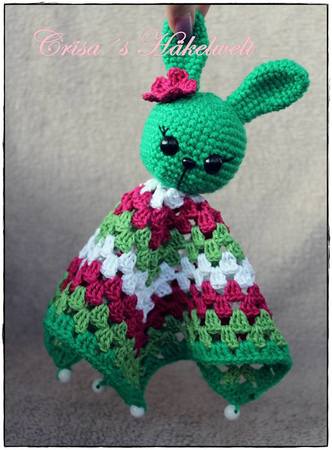 Blog-Inhaltsbild für 'Häkelanleitung Schmusetuch "Hasilein"'