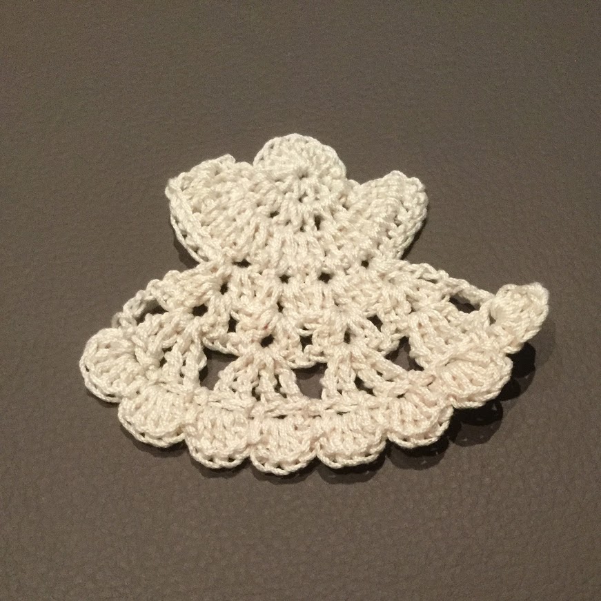 Schneller Häkelengel als Deko oder Applikation