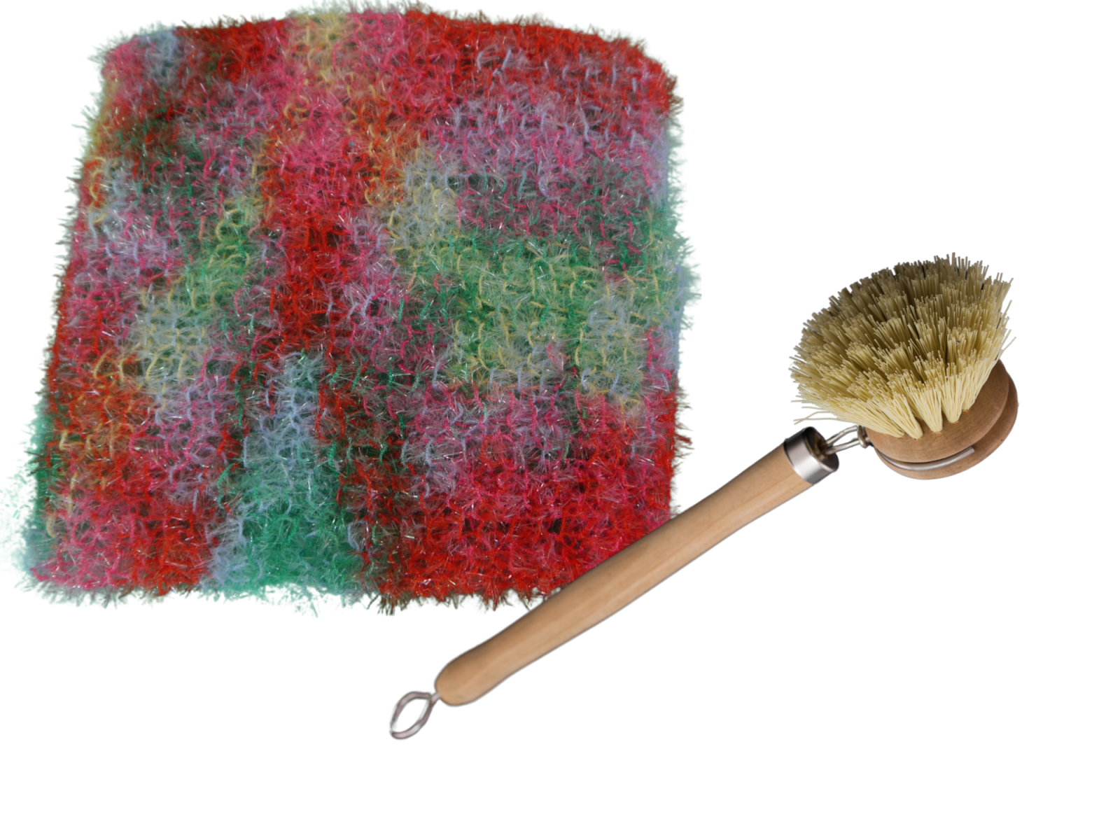 Blog-Inhaltsbild für 'Free - Knitting pattern for dishcloth with sponge yarn'