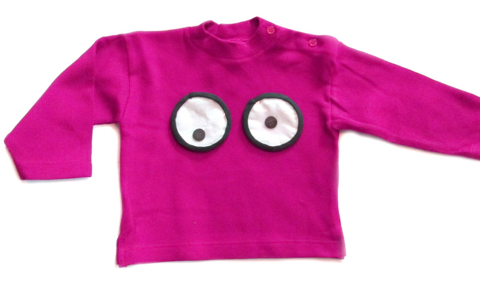 Wackelaugen selbst gemacht DIY Nähe Dir ein Gesicht zum Applizieren