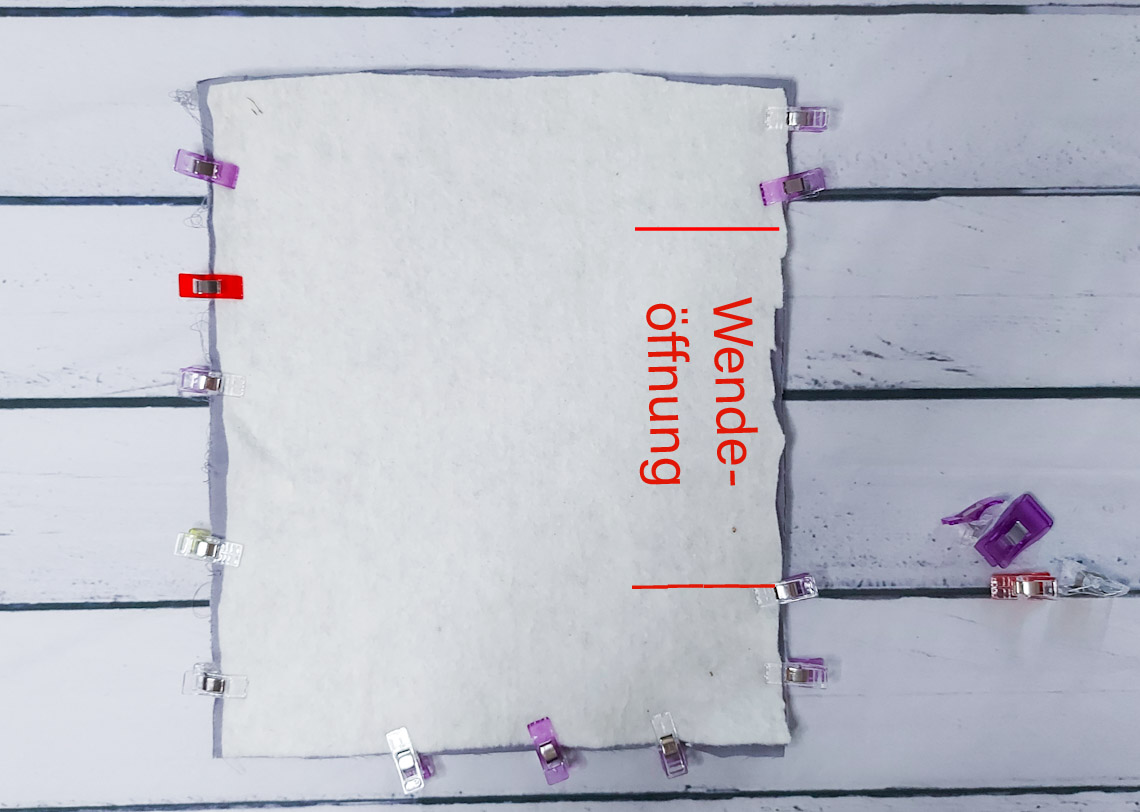 Wendeöffnung frei lassen