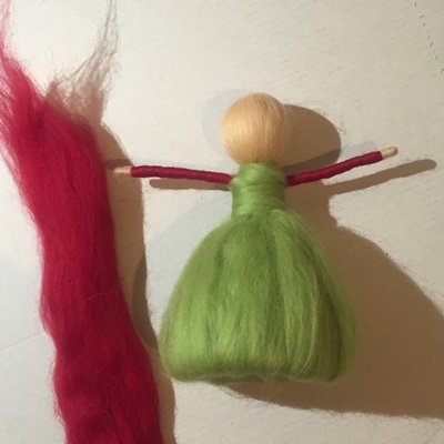 Zarte Fee aus Filz (