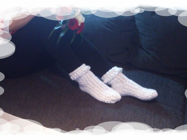 Damen Wohlfühlsocken gehäkelt