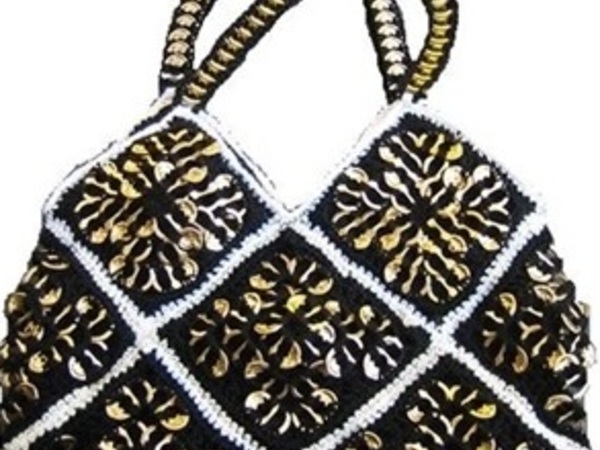 Handtasche im Granny Square