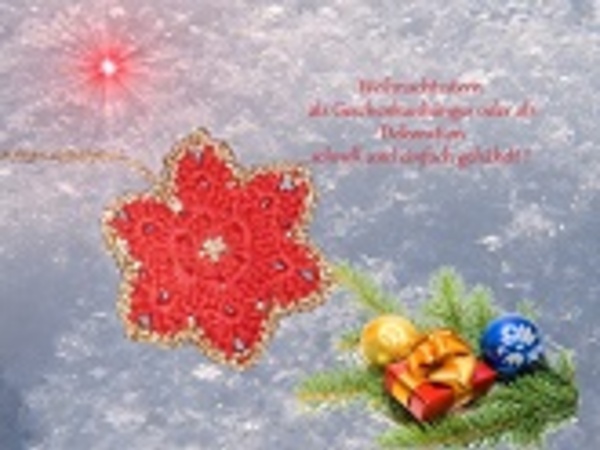 Kostenlose Anleitung für einen gehäkelten Weihnachtsstern