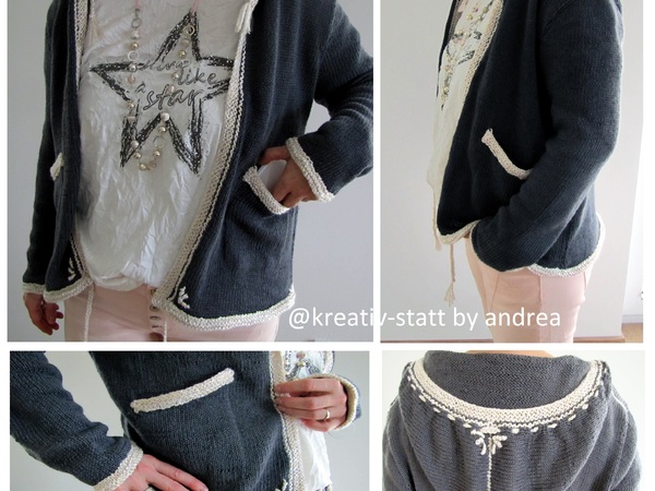 Mit dieser wunderschönen Strickjacke kann der Frühling kommen