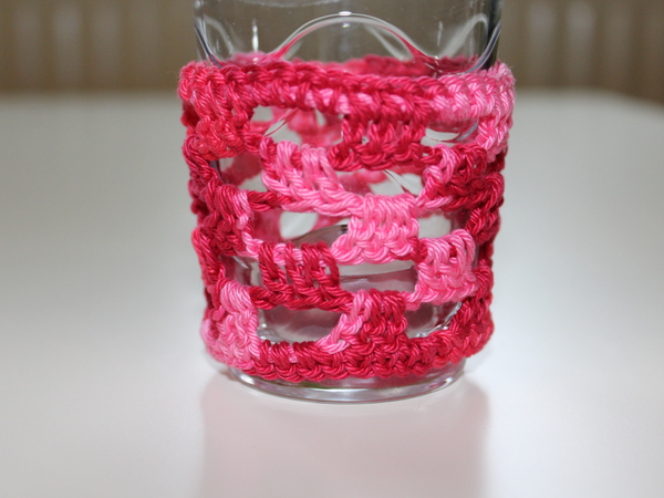 Gratis Häkelanleitung Windlicht-Deko &quot;Kirschblüte&quot;