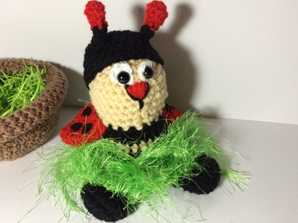 Kostenlose Häkelanleitung - Marienkäferchen im Topf