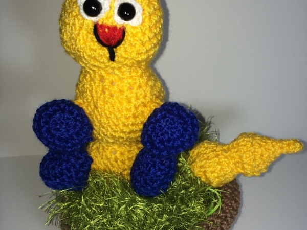 Kostenlose Häkelanleitung - Kleine Raupe