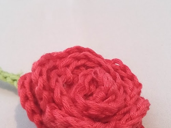 Häkelanleitung - Rosenblüte