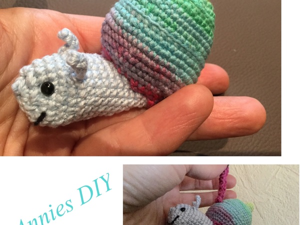 Kostenlose Häkelanleitung Taschenbaumler Schnecke