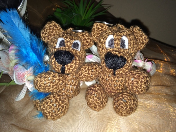 Kostenlose Häkelanleitung -  Kleines Bärchen - Schlüsselanhänger - Taschenbaumler