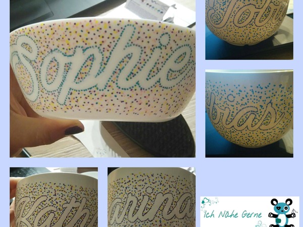 Malen/Plotten auf Prozellan