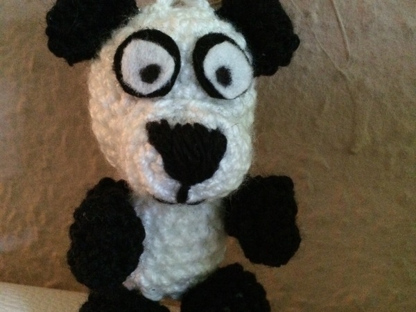 Kostenlose Häkelanleitung - Kleines Pandabärchen - Schlüsselanhänger - Taschenbaumler