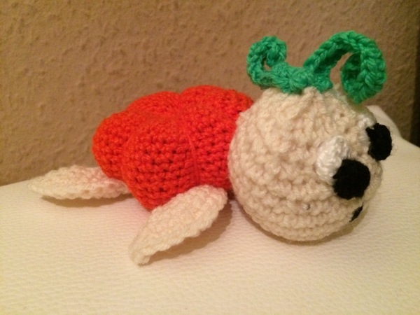 Kostenlose Häkelanleitung - Kleine Halloween - Schildkröte