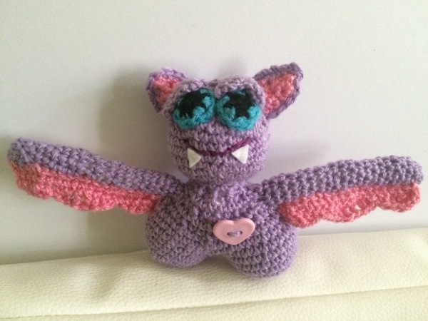 Kostenlose Häkelanleitung - Kleine Fledermaus