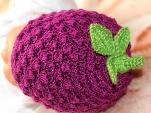 Kostenlose Häkelanleitung für Brombeermütze