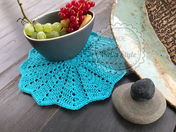 Häkelanleitung Sternendecke - Platzdeckchen