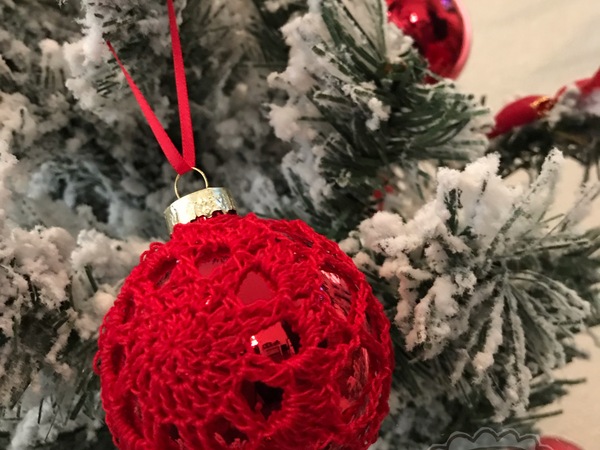 Häkelanleitung Baumschmuck Kugel