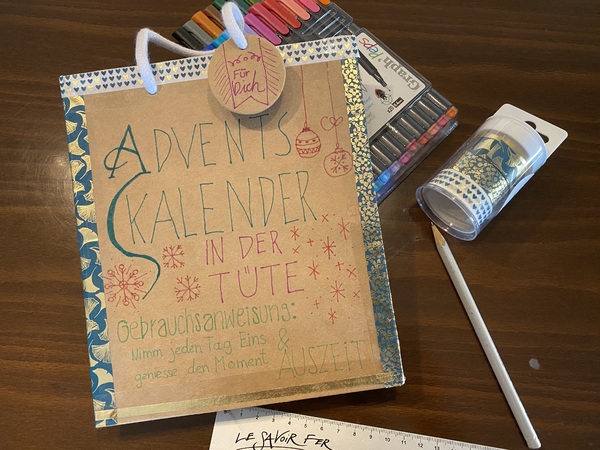 Bastelidee für Adventskalender