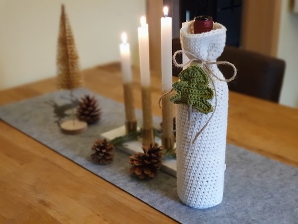 Kostenlose Häkelanleitung Weinflaschen Anzug