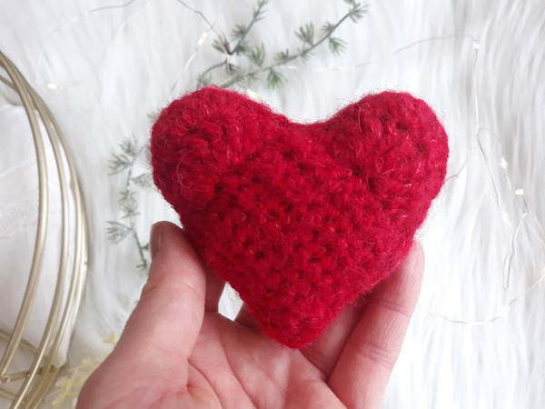 Valentinsherz, Häkelanleitung
