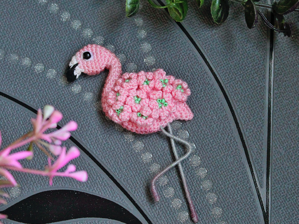 Flamingo Brooch