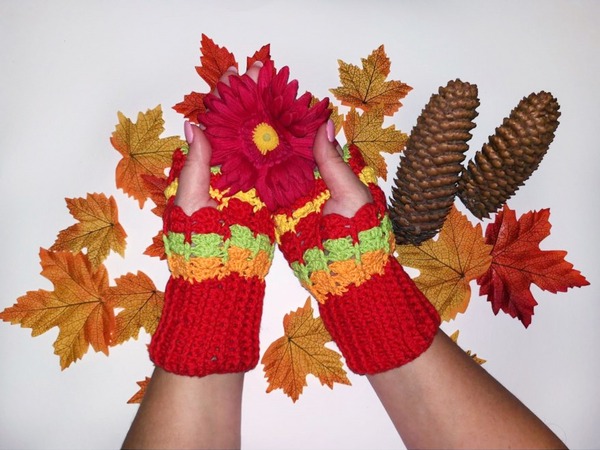 Kunter bunte Karneval Handstulpen