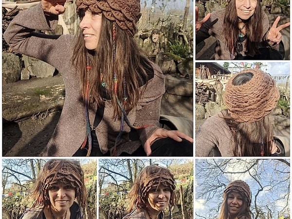 Häkelanleitung Haarband Blütenkelch