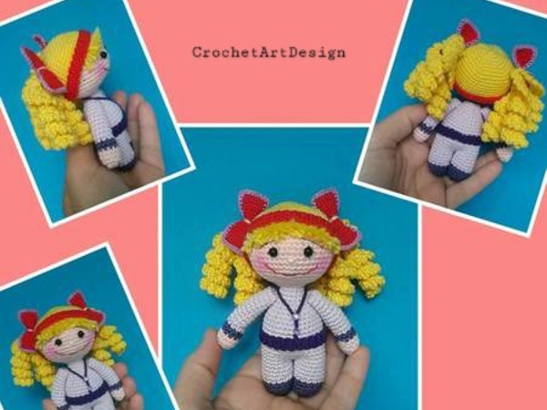 Amigurumi Puppe mit spiralzöpfe Kostenlos