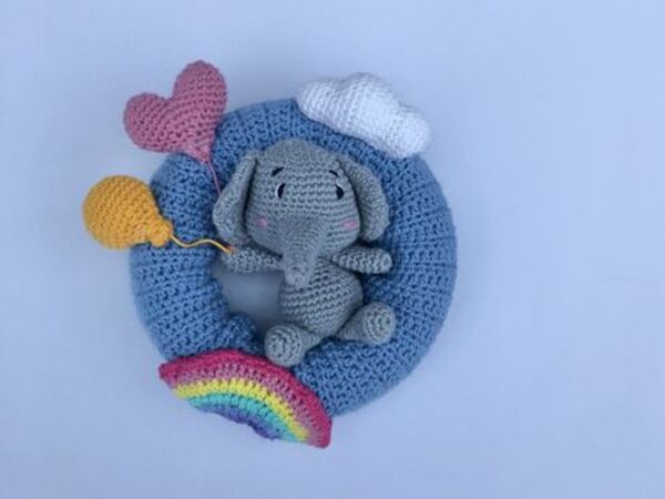 Häkelanleitung Elefanten-Kranz