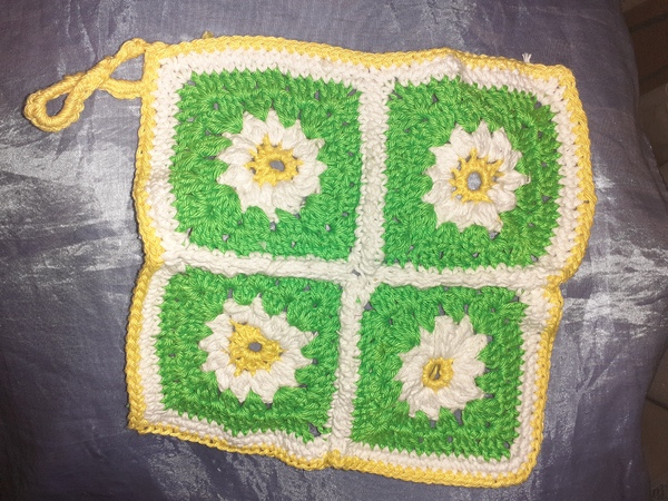 Topflappen Gänseblümchen