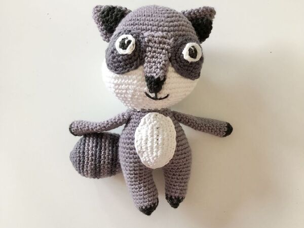 Häkelanleitung Waschbär