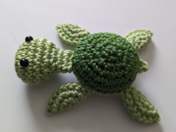 Amigurumi Meeresschildkröte Schildkröte Tommy ohne Vernähen