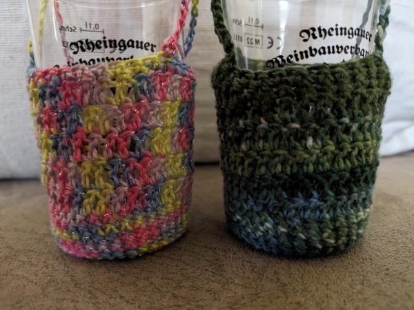 Weinglashalter häkeln