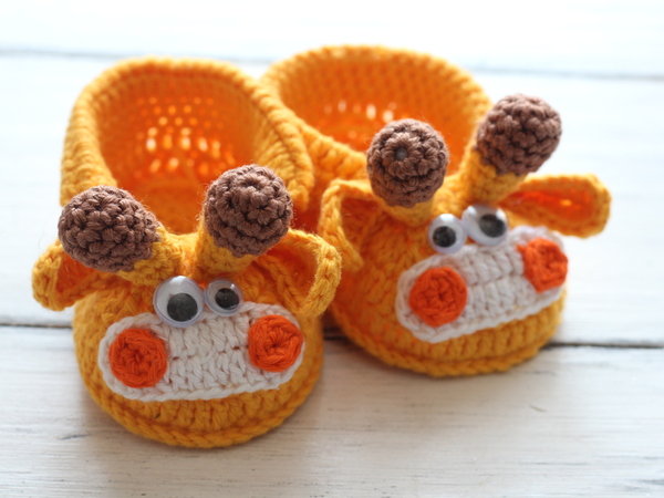 Babyschuhe häkeln. Kostenlose Häkelanleitung