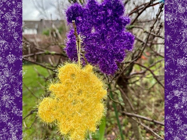Kostenlose Häkelanleitung Schneeflocke als (Spül-)Schwamm - kleine Häkelei gegen Weihnachtsstress beim Abwasch!